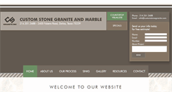 Desktop Screenshot of customstonegranite.com