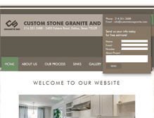 Tablet Screenshot of customstonegranite.com